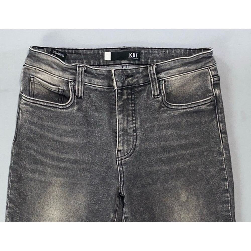 KUT From The Kloth Connie Fab AB Ankle Skinny Fray Stretch Denim Jeans. Size 6. - Picture 6 of 9